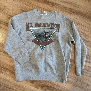 Fruit of the Loom Gray Mt. Washington Crewneck Sweater
